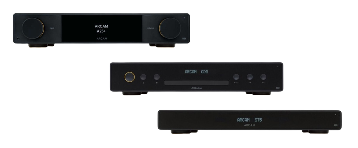 ARCAM A25+ Radia+ Plus Amplifier with ST5 Network Streamer and CD5 CD Player