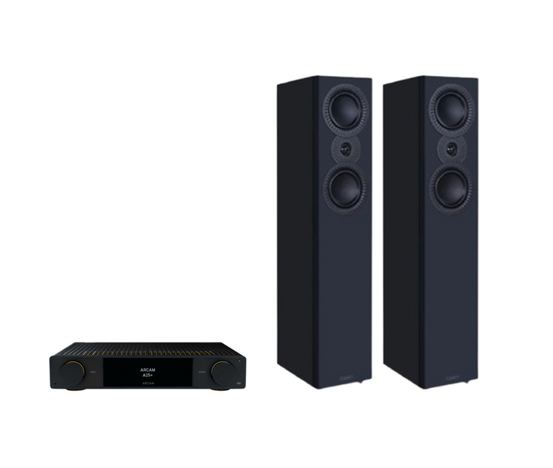 ARCAM A25+ Radia Plus Amplifier + Mission LX-4 MKII Floor Standing Speakers Package and 5 metres Classic 79 Strand