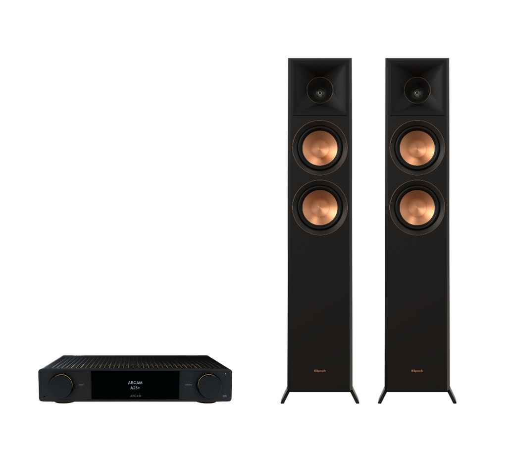 ARCAM A25+ Radia Plus Amplifier + Klipsch RP-6000F II Floor Standing Speakers Package and 5 metres Classic 79 Strand