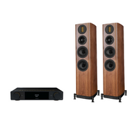 ARCAM A25+ Radia Plus Amplifier + Wharfedale Evo 5.3 Floor Standing Speakers Package and 5 metres Classic 79 Strand