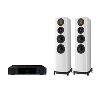 ARCAM A25+ Radia Plus Amplifier + Wharfedale Evo 5.3 Floor Standing Speakers Package and 5 metres Classic 79 Strand