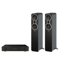ARCAM A5+ Radia Plus Amplifier + Q Acoustics 3050c Floor Standing Speakers Package and 5 metres Classic 79 Strand