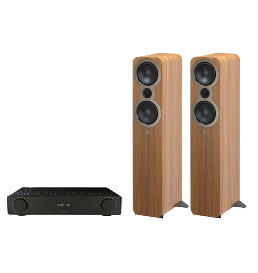 ARCAM A5+ Radia Plus Amplifier + Q Acoustics 3050c Floor Standing Speakers Package and 5 metres Classic 79 Strand