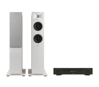 ARCAM A5+ Radia Plus Amplifier + JBL Stage 280F Floor Standing Speakers Package and 5 metres Classic 79 Strand