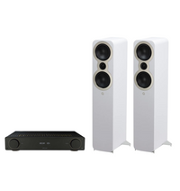 ARCAM A5+ Radia Plus Amplifier + Q Acoustics 3050c Floor Standing Speakers Package and 5 metres Classic 79 Strand