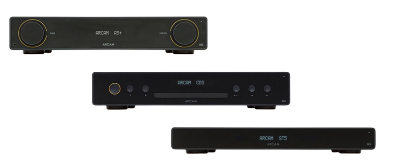 ARCAM A5+ Radia+ Plus Amplifier with ST5 Network Streamer and CD5 CD Player