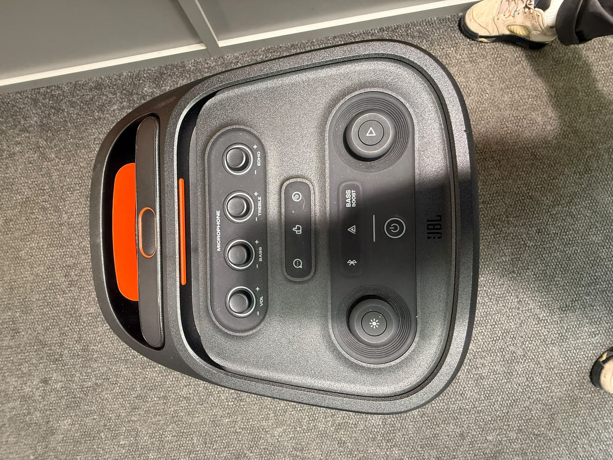 JBL PartyBox Stage 320 - Portable Bluetooth Party Speaker with Lights – Black - DAMAGED