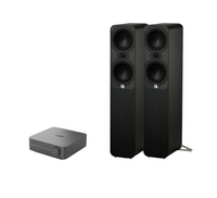 WiiM AMP Pro Music Streaming Amplifier + Q Acoustics 5050 Floor Standing Speakers Package and 5 metres Classic 79 Strand