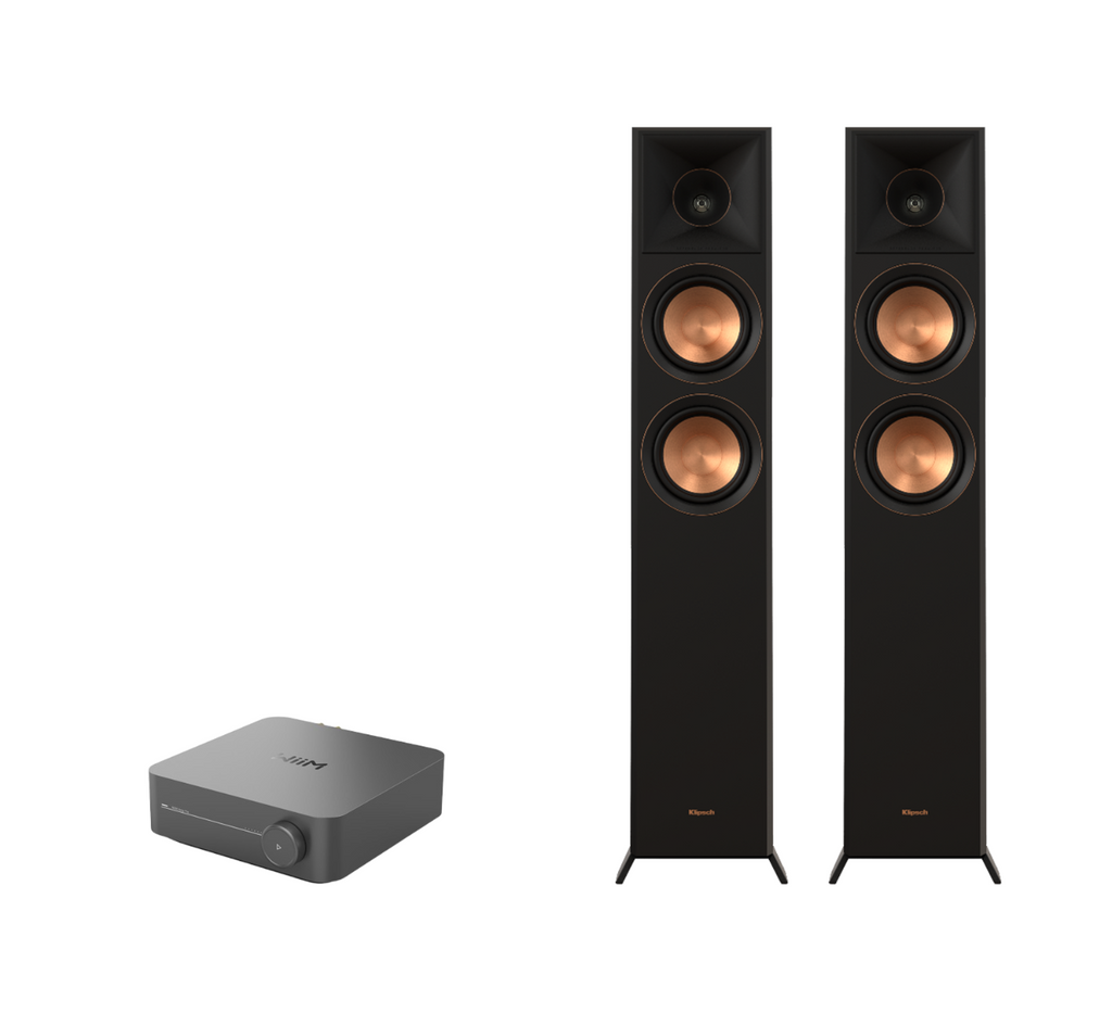 WiiM AMP Pro Music Streaming Amplifier + Klipsch RP-6000F II Floor Standing Speakers Package and 5 metres Classic 79 Strand
