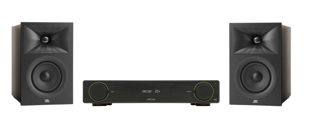 ARCAM A5+ Radia Plus Amplifier + JBL Stage 240B Speakers Package and 5 metres Classic 79 Strand