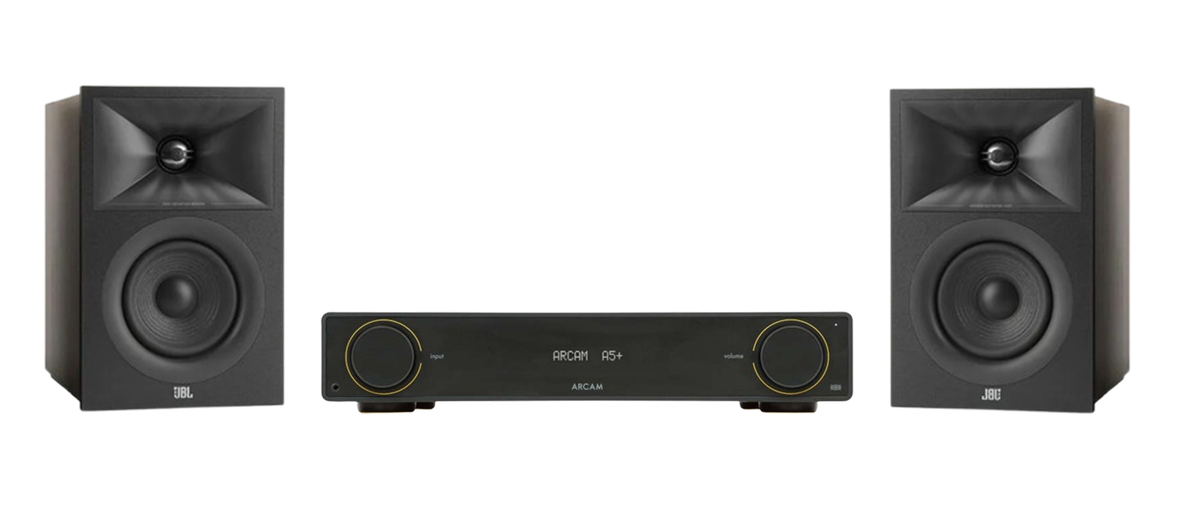 ARCAM A5+ Radia Plus Amplifier + JBL Stage 240B Speakers Package and 5 metres Classic 79 Strand
