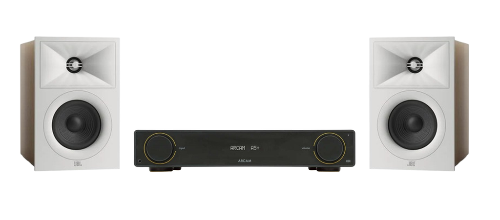 ARCAM A5+ Radia Plus Amplifier + JBL Stage 240B Speakers Package and 5 metres Classic 79 Strand