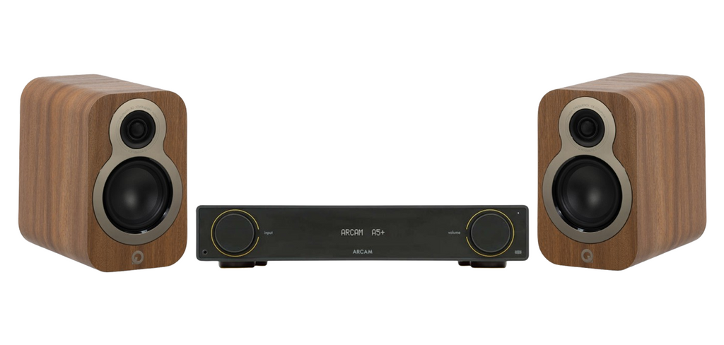 ARCAM A5+ Radia Plus Amplifier + Q Acoustics 3010C Speakers Package and 5 metres Classic 79 Strand