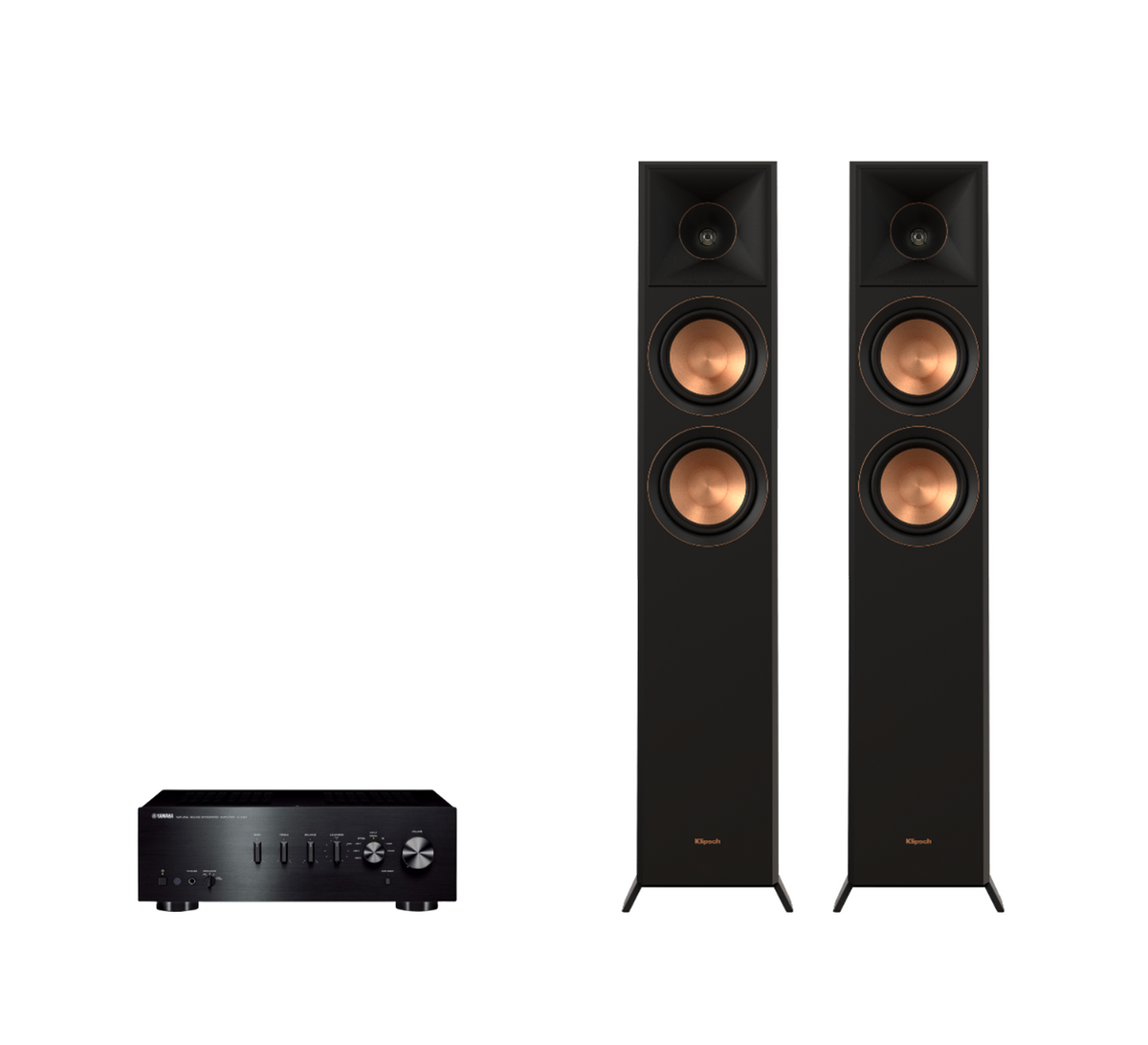 Yamaha A-S301 Hi-Fi Stereo Amplifier + Klipsch RP-5000F II Floor Standing Speakers Package and 5 metres Classic 79 Strand