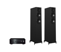 Yamaha A-S301 Hi-Fi Stereo Amplifier + Wharfedale Diamond 12.3i Floor Standing Speakers Package and 5 metres Classic 79 Strand