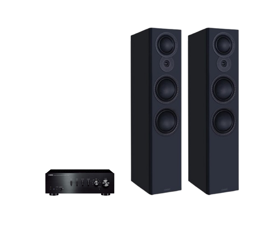 Yamaha A-S301 Hi-Fi Stereo Amplifier + Mission LX-6 MKII Floor Standing Speakers Package and 5 metres Classic 79 Strand