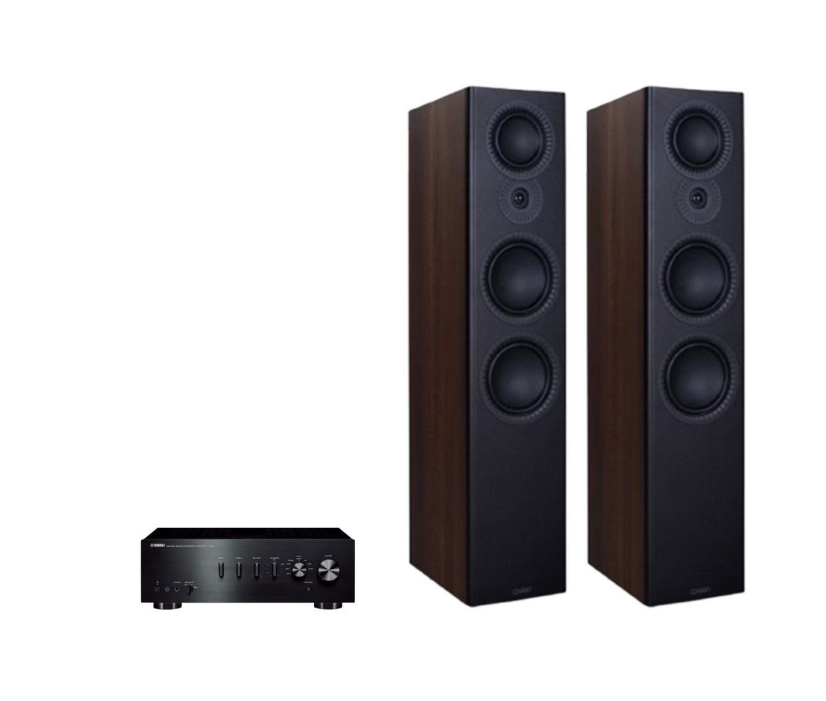 Yamaha A-S301 Hi-Fi Stereo Amplifier + Mission LX-6 MKII Floor Standing Speakers Package and 5 metres Classic 79 Strand