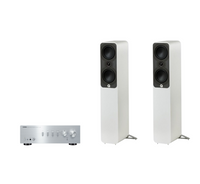 Yamaha A-S501 Hi-Fi Stereo Amplifier + Q Acoustics 5040 Floor Standing Speakers Package and 5 metres Classic 79 Strand