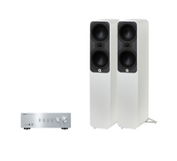 Yamaha A-S501 Hi-Fi Stereo Amplifier + Q Acoustics 5050 Floor Standing Speakers Package and 5 metres Classic 79 Strand