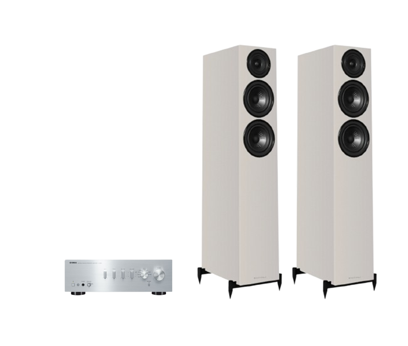 Yamaha A-S301 Hi-Fi Stereo Amplifier + Wharfedale Diamond 12.3i Floor Standing Speakers Package and 5 metres Classic 79 Strand