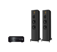 Yamaha A-S301 Hi-Fi Stereo Amplifier + Wharfedale Evo 5.3 Floor Standing Speakers Package and 5 metres Classic 79 Strand