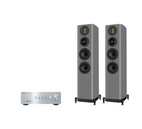 Yamaha A-S301 Hi-Fi Stereo Amplifier + Wharfedale Evo 5.3 Floor Standing Speakers Package and 5 metres Classic 79 Strand