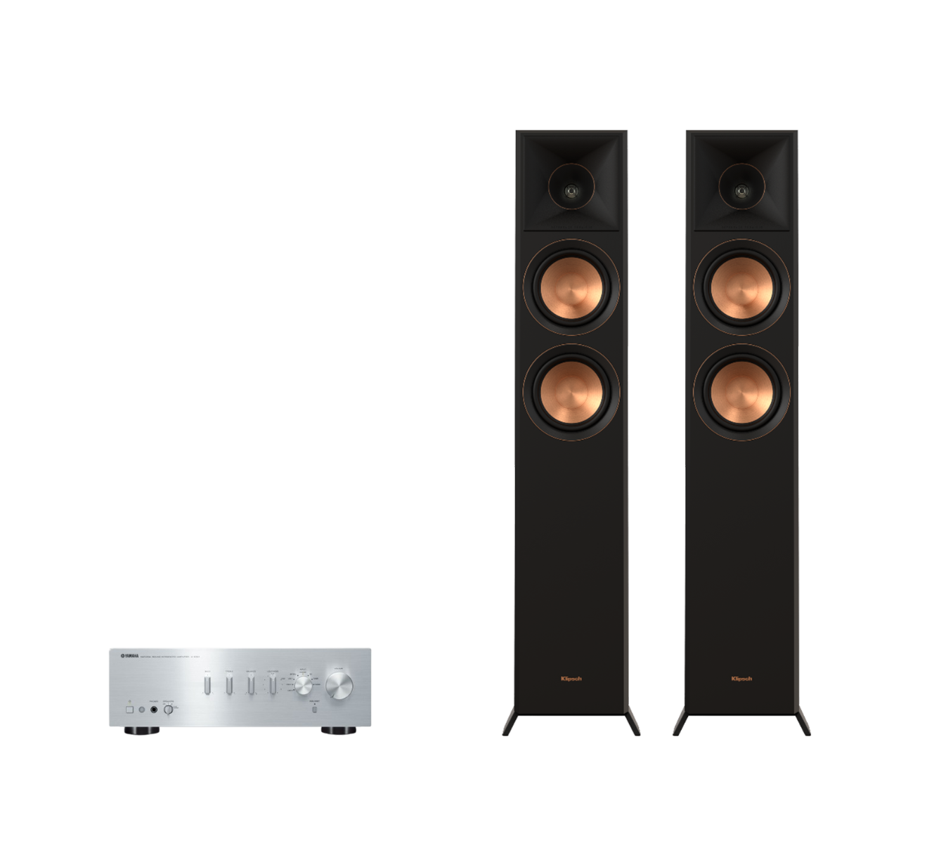 Yamaha A-S501 Hi-Fi Stereo Amplifier + Klipsch RP-5000F II Floor Standing Speakers Package and 5 metres Classic 79 Strand