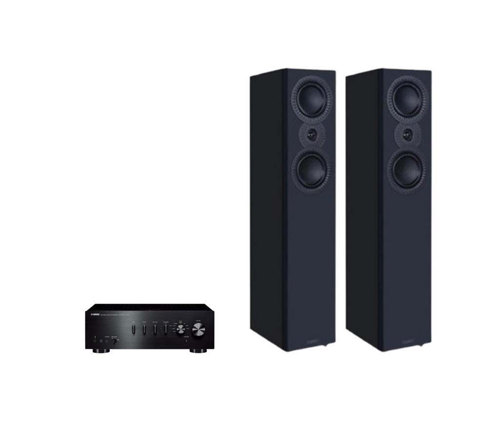 Yamaha A-S501 Hi-Fi Stereo Amplifier + Mission LX-4 MKII Floor Standing Speakers Package and 5 metres Classic 79 Strand