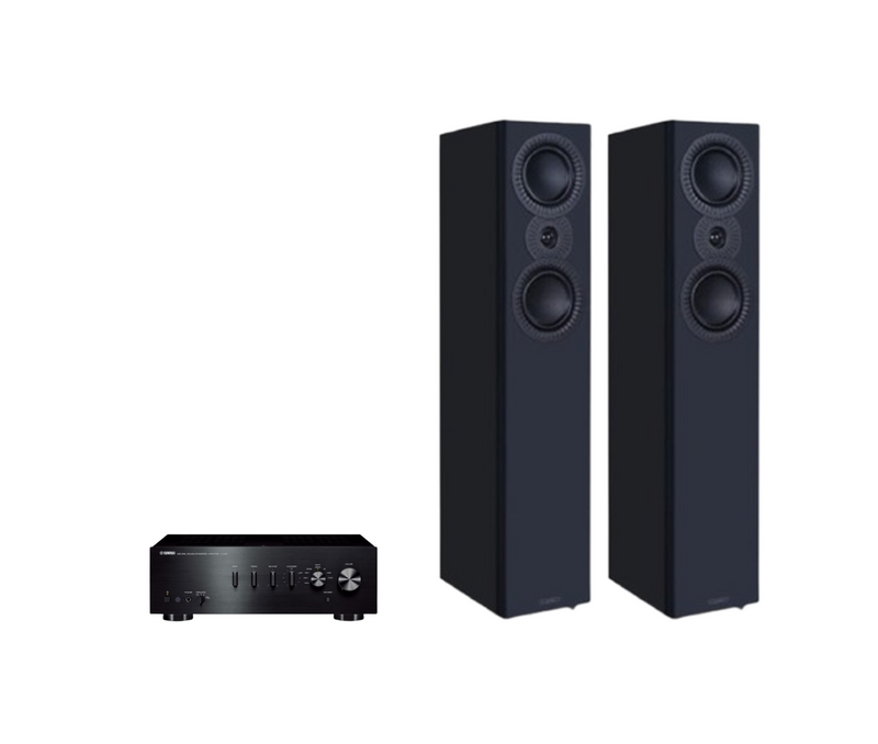 Yamaha A-S501 Hi-Fi Stereo Amplifier + Mission LX-4 MKII Floor Standing Speakers Package and 5 metres Classic 79 Strand