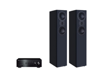 Yamaha A-S501 Hi-Fi Stereo Amplifier + Mission LX-5 MKII Floor Standing Speakers Package and 5 metres Classic 79 Strand