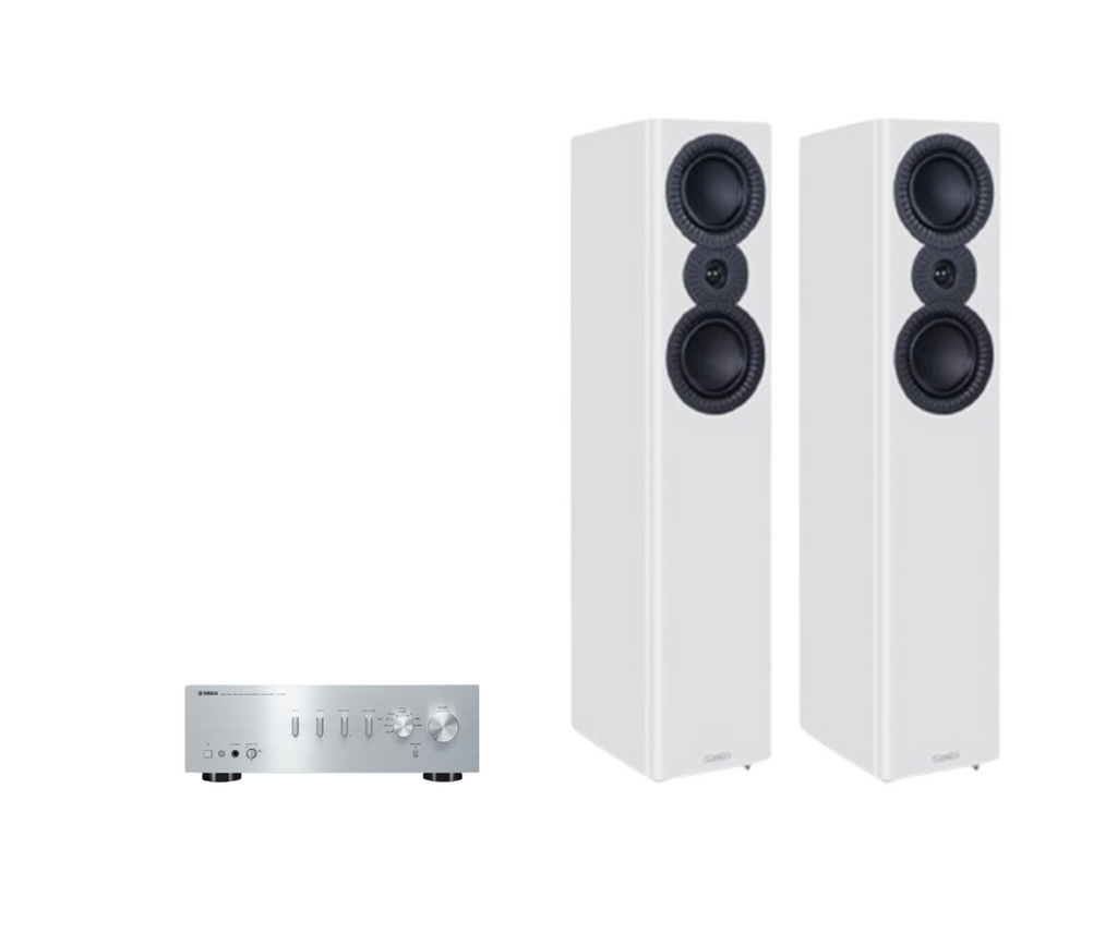 Yamaha A-S501 Hi-Fi Stereo Amplifier + Mission LX-5 MKII Floor Standing Speakers Package and 5 metres Classic 79 Strand