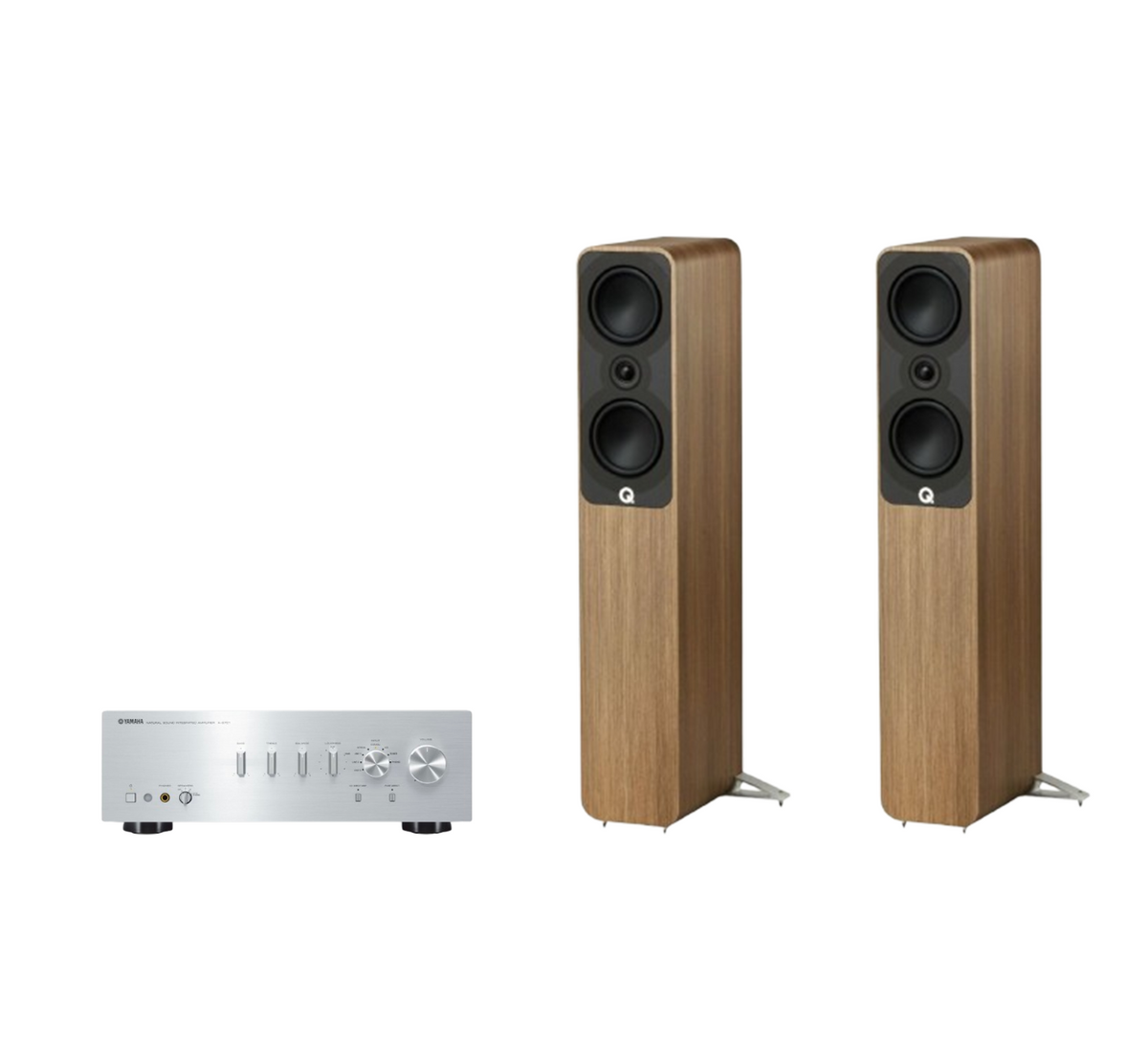 Yamaha A-S701 Hi-Fi Stereo Amplifier + Q Acoustics 5040 Floor Standing Speakers Package and 5 metres Classic 79 Strand