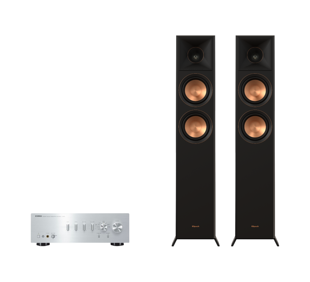 Yamaha A-S701 Hi-Fi Stereo Amplifier + Klipsch RP-6000F II Floor Standing Speakers Package and 5 metres Classic 79 Strand