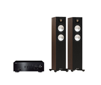 Yamaha A-S701 Hi-Fi Stereo Amplifier + Monitor Audio Bronze 300 7G Floor Standing Speakers Package and 5 metres Classic 79 Strand
