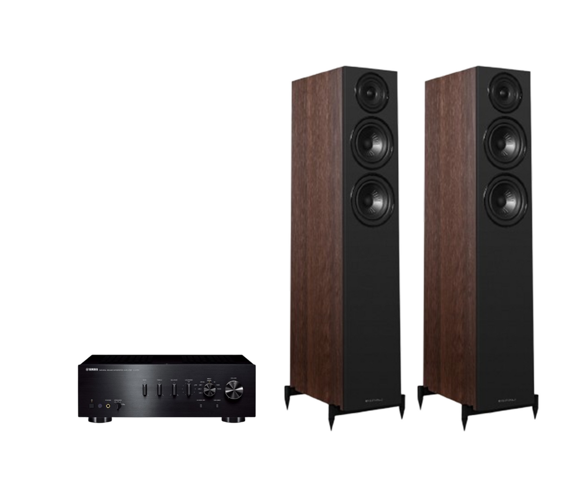 Yamaha A-S701 Hi-Fi Stereo Amplifier + Wharfedale Diamond 12.3i Floor Standing Speakers Package and 5 metres Classic 79 Strand