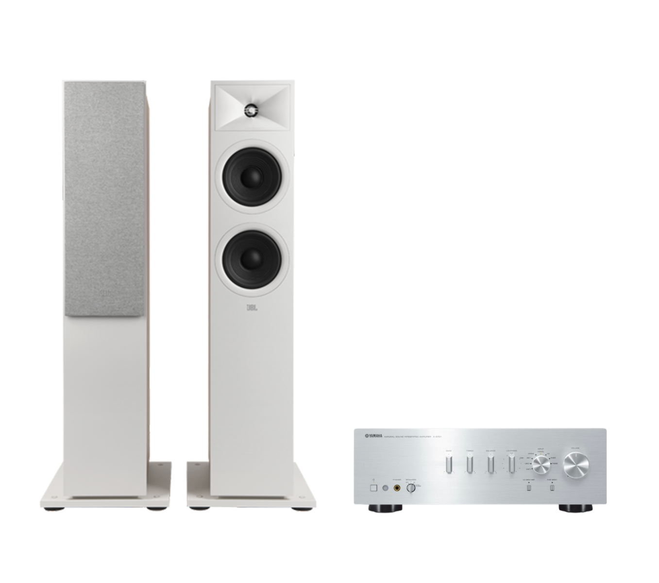 Yamaha A-S701 Hi-Fi Stereo Amplifier + JBL Stage 280F Floor Standing Speakers Package and 5 metres Classic 79 Strand