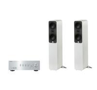 Yamaha A-S701 Hi-Fi Stereo Amplifier + Q Acoustics 5040 Floor Standing Speakers Package and 5 metres Classic 79 Strand