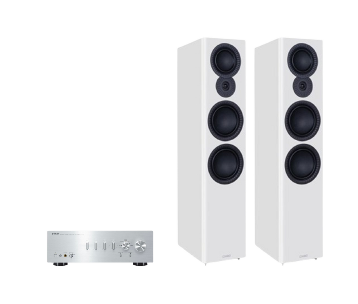 Yamaha A-S701 Hi-Fi Stereo Amplifier + Mission LX-6 MKII Floor Standing Speakers Package and 5 metres Classic 79 Strand