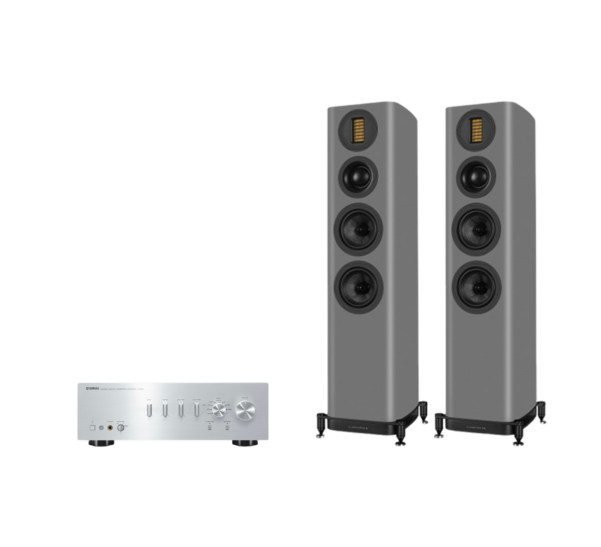 Yamaha A-S701 Hi-Fi Stereo Amplifier + Wharfedale Evo 5.3 Floor Standing Speakers Package and 5 metres Classic 79 Strand