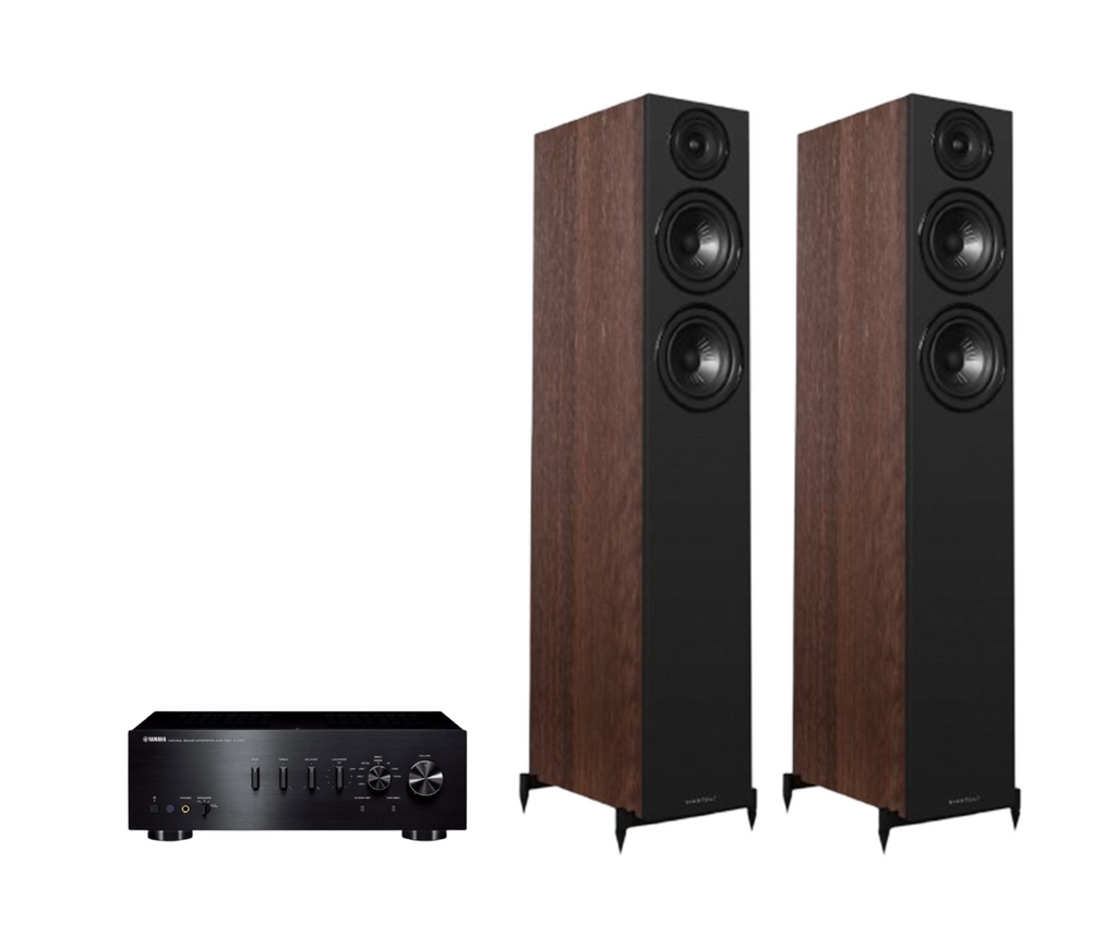 Yamaha A-S701 Hi-Fi Stereo Amplifier + Wharfedale Diamond 12.4i Floor Standing Speakers Package and 5 metres Classic 79 Strand