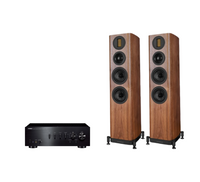 Yamaha A-S701 Hi-Fi Stereo Amplifier + Wharfedale Evo 5.3 Floor Standing Speakers Package and 5 metres Classic 79 Strand