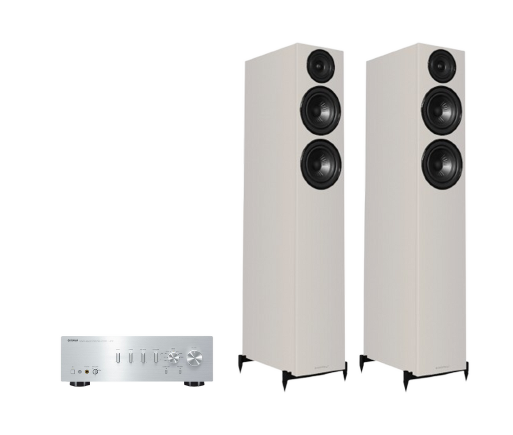Yamaha A-S701 Hi-Fi Stereo Amplifier + Wharfedale Diamond 12.4i Floor Standing Speakers Package and 5 metres Classic 79 Strand