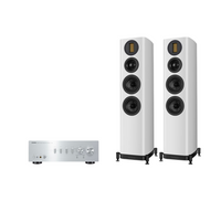 Yamaha A-S701 Hi-Fi Stereo Amplifier + Wharfedale Evo 5.3 Floor Standing Speakers Package and 5 metres Classic 79 Strand