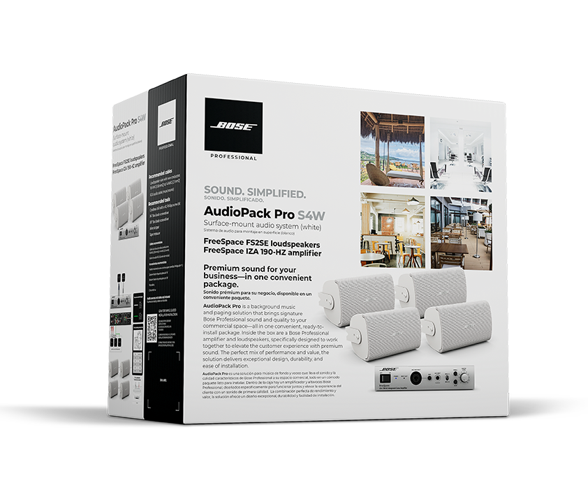 Bose AudioPack Pro S4 - White