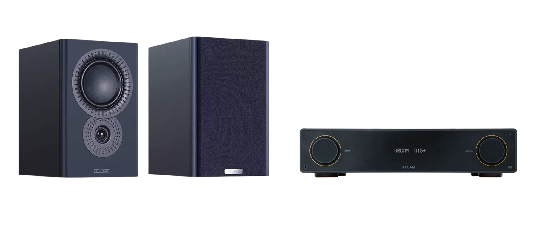 ARCAM A15+ Radia Plus Amplifier + Mission LX-2 MKII Standmount Speakers Package and 5 metres Classic 79 Strand