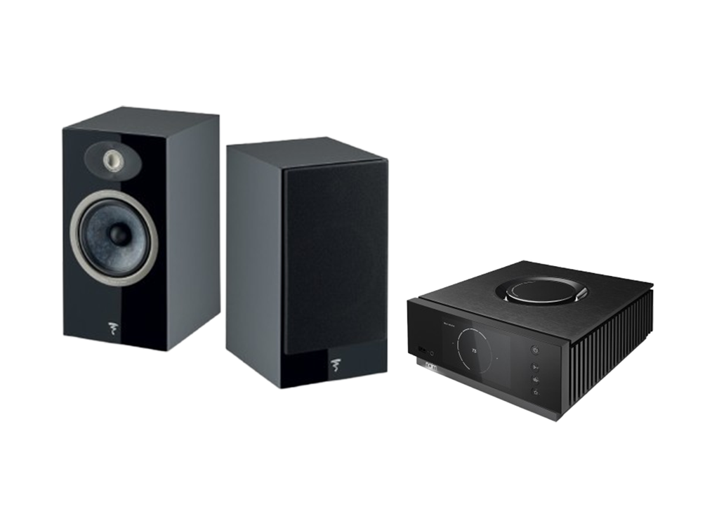 Naim Audio Uniti Atom — All-in-One Streaming Amplifier + Focal Theva N1 Bookshelf Speakers