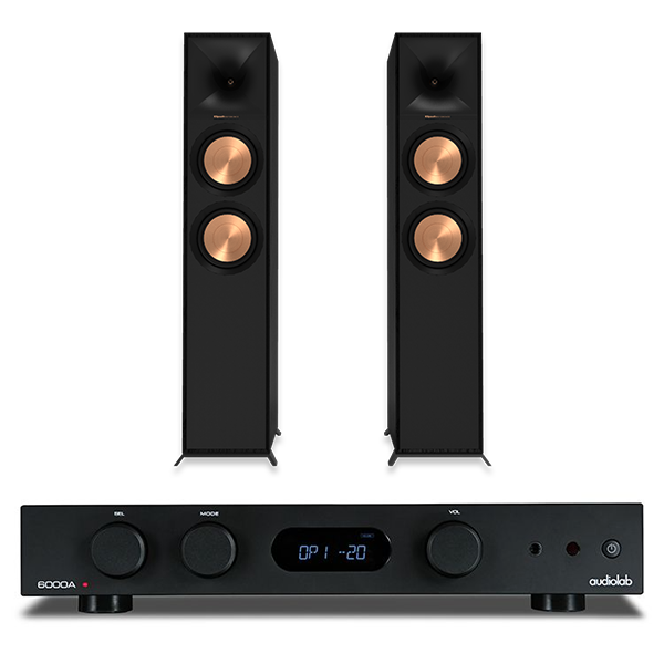 Audiolab 6000A - Integrated Amplifier + Klipsch R-600F Floorstanding Speakers