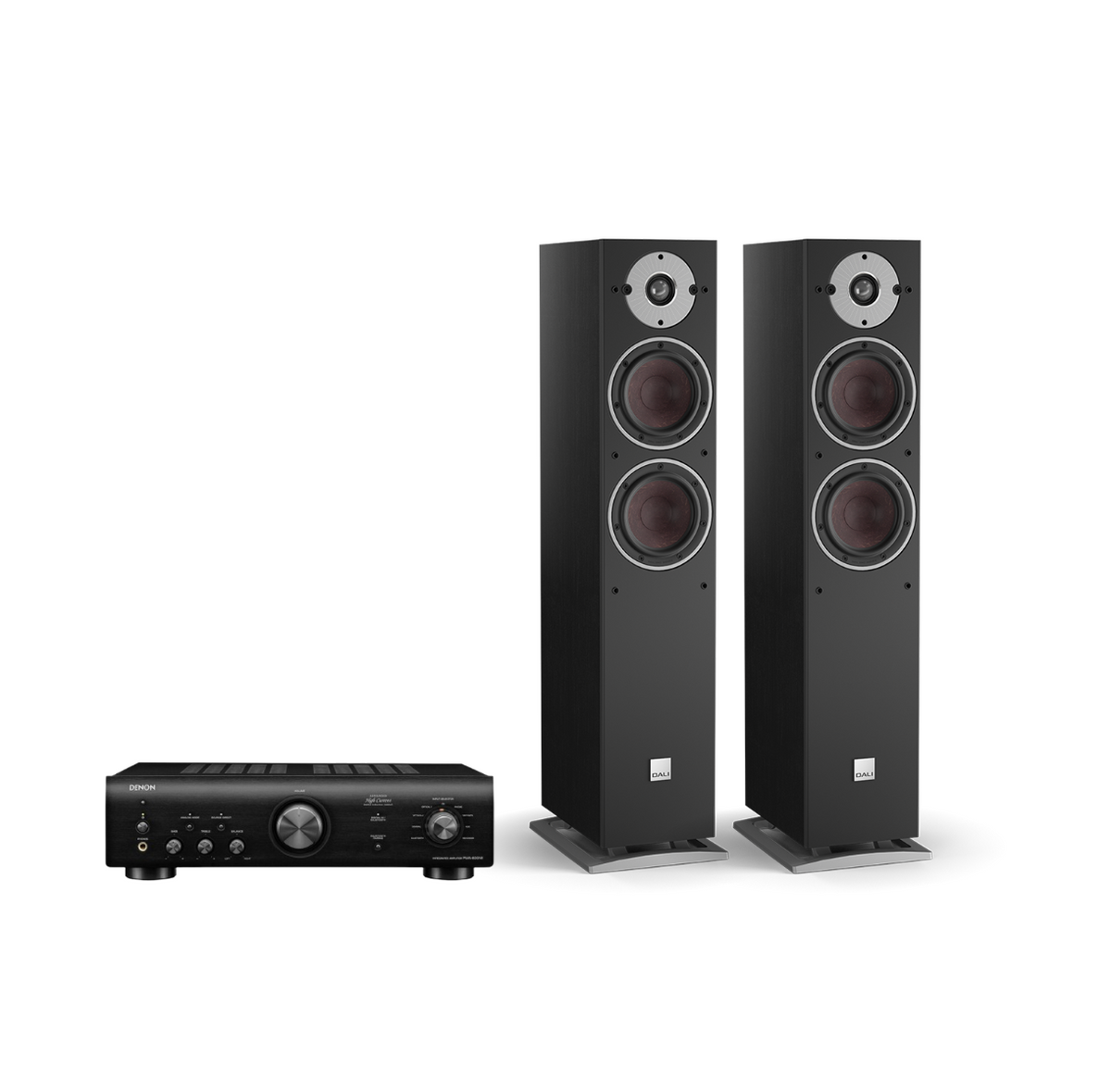 Denon PMA-600NE Integrated Amplifier + Dali Oberon 5 Floorstanding Speakers