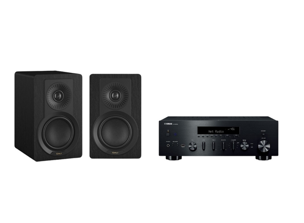 Yamaha R-N600A Hi-Fi Network Receiver Amplifier + Dali Kupid Speakers Package and 5 metres Classic 79 Strand