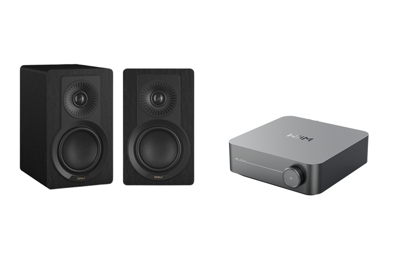 WiiM AMP Music Streaming Amplifier + Dali Kupid Speakers Package and 5 metres Classic 79 Strand